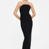Astor Strapless Midi Dress Black