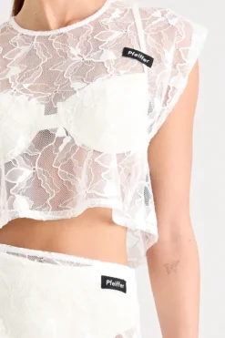 Astrid Lace Top White