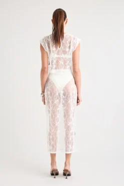 Astrid Lace Top White