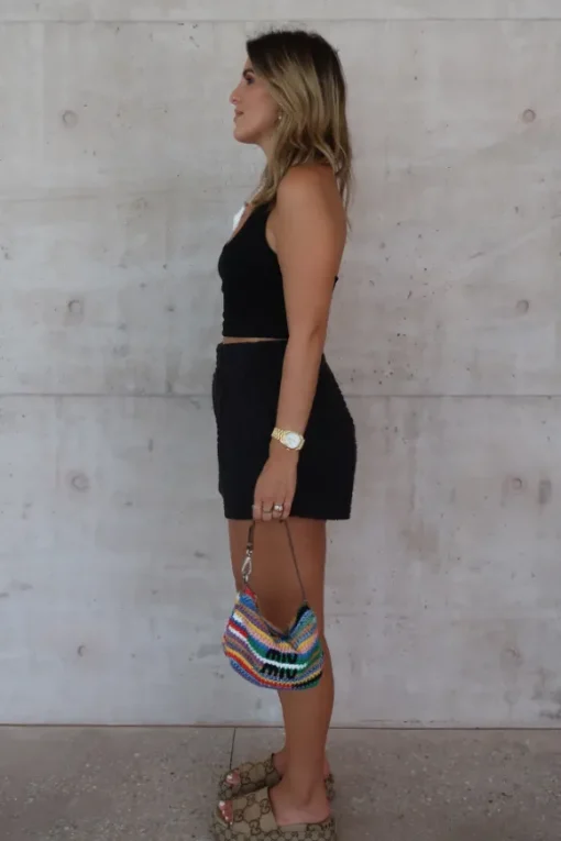 Bella Halter Tank Black