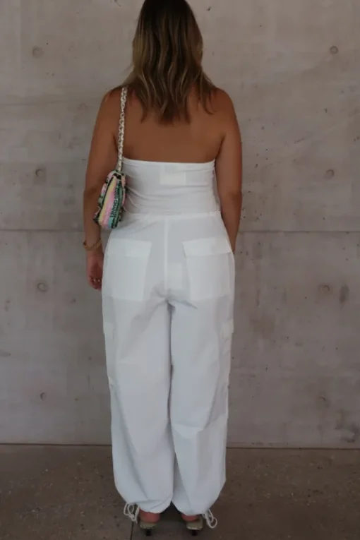 Bella Halter Tank White