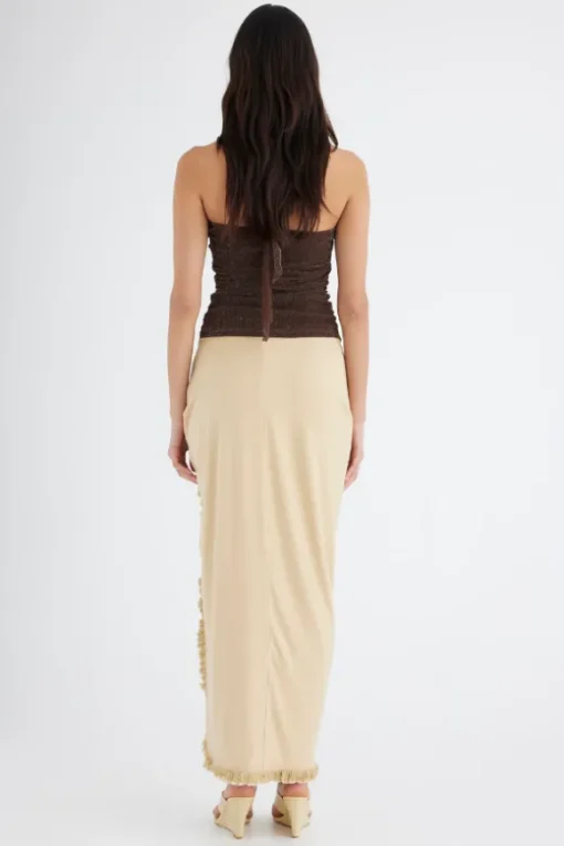 Bernie Fringe Skirt Butter
