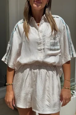 Big Shirt With Stripe Cream/Viceroy Stripe