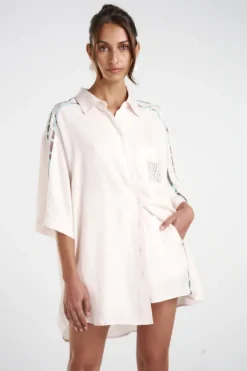 Big Shirt With Stripe Cream/Viceroy Stripe