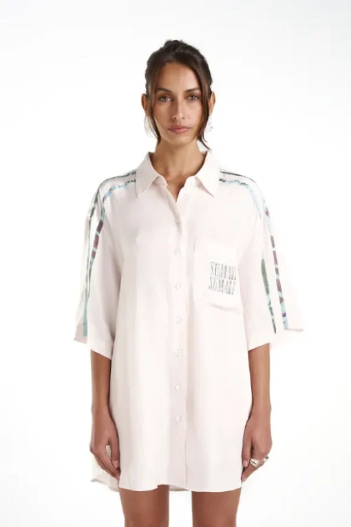 Big Shirt With Stripe Cream/Viceroy Stripe