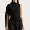 Bijou Asymmetric Top Black