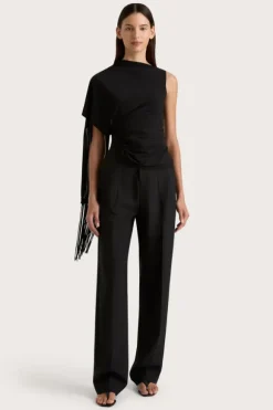 Bijou Asymmetric Top Black