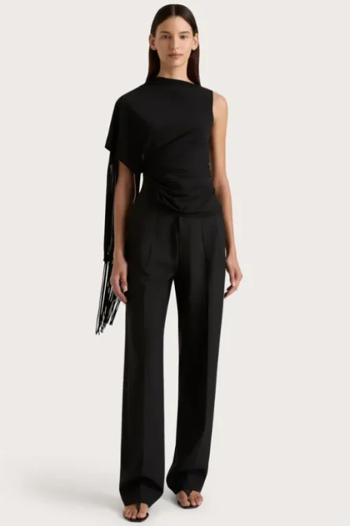 Bijou Asymmetric Top Black