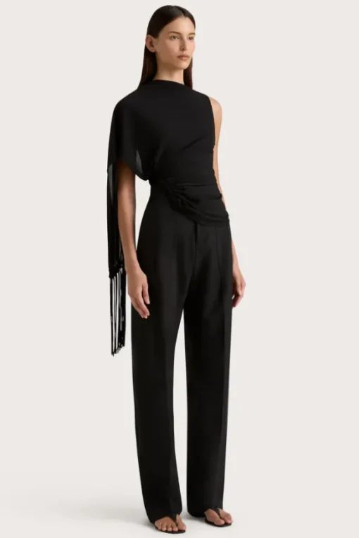 Bijou Asymmetric Top Black