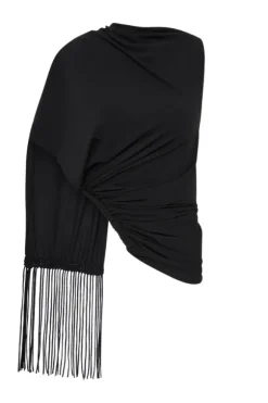 Bijou Asymmetric Top Black