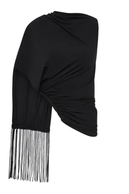Bijou Asymmetric Top Black