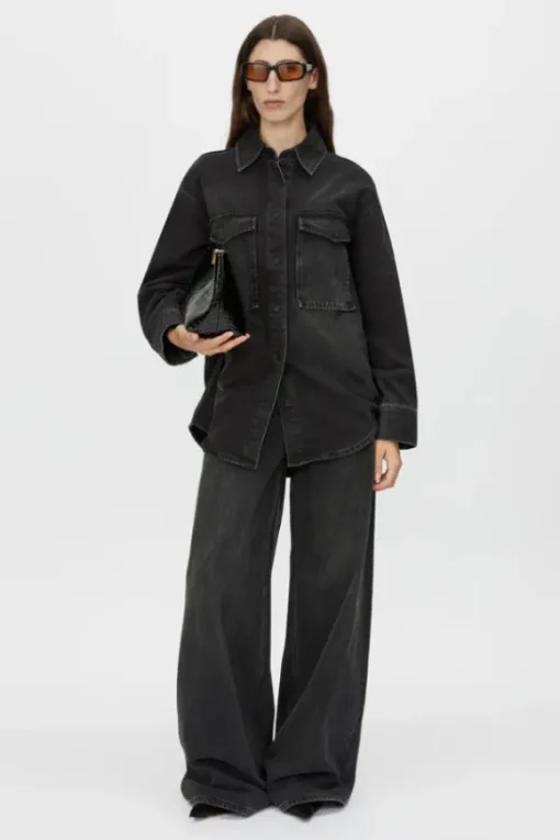 Blanca Denim Shirt Soft Black