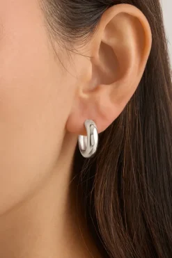 Bold Large Hoops Sterling Silver