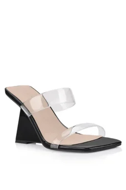 Brooke Wedge Black Patent