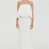 Bubble Linen Top White