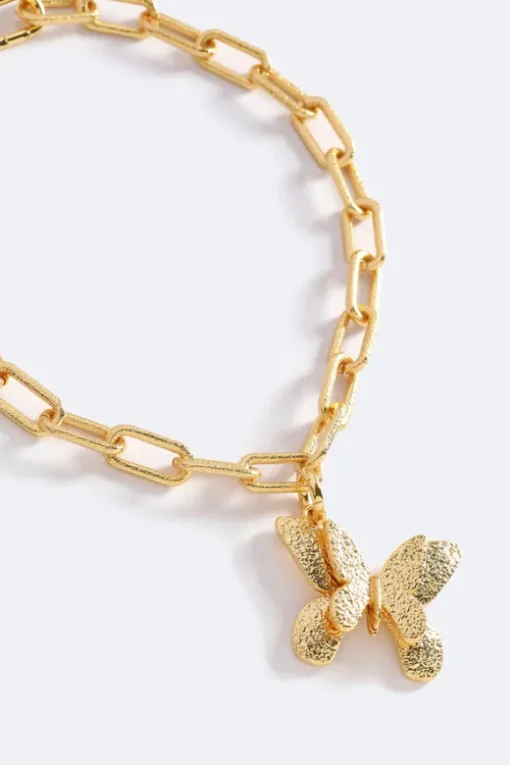 Butterfly Effect Necklace Fearless Gold