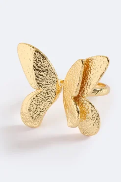 Butterfly Effect Rings Gold Fearless Finish