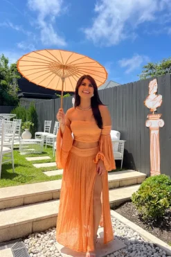 Calypso Skirt Apricot/Gold