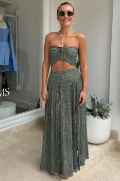 Calypso Skirt Khaki/Gold