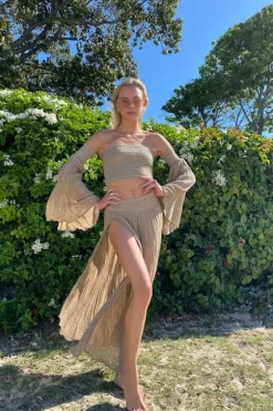 Calypso Skirt Mocha/Gold