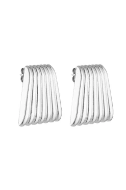 Caterpillar Earrings Silver