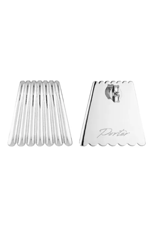 Caterpillar Earrings Silver