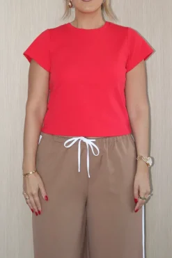 Claudia Baby Tee Red