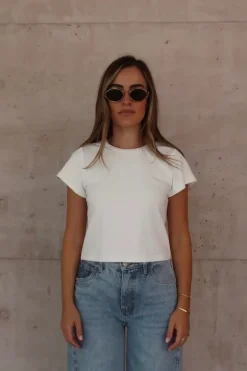 Claudia Baby Tee White