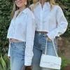 Colorado Cropped Shirt White