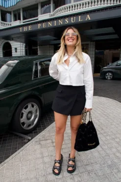 Colorado Cropped Shirt White