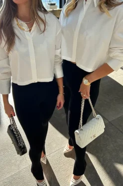 Colorado Cropped Shirt White
