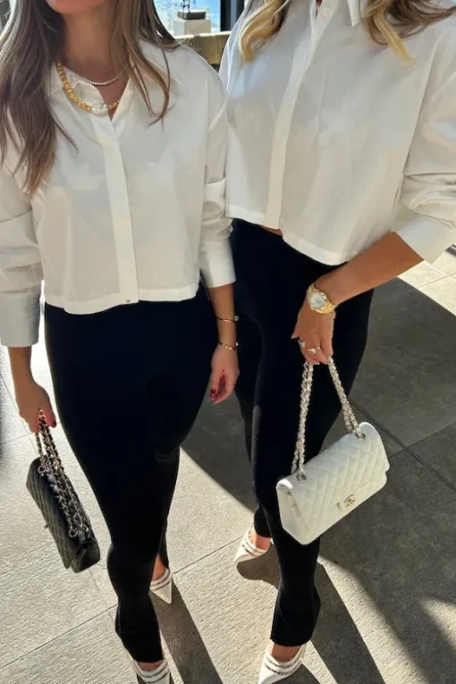 Colorado Cropped Shirt White