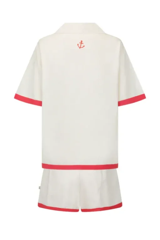 Del Mar Shirt Set Lobster Red