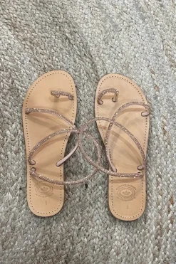 Diamonte Strappy Sandal Tan