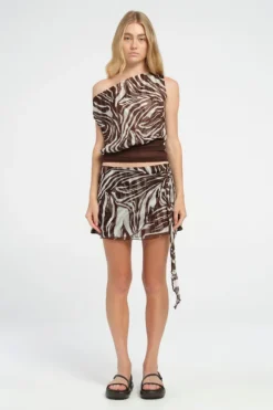 Diego Mini Skirt Safari