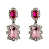 Dynasty Angelina Fuchsia/Baby Pink Earrings