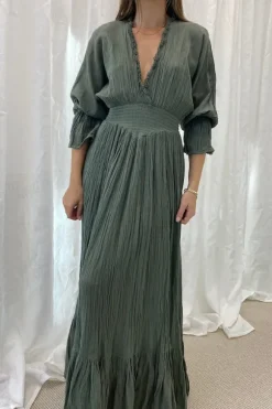 Eleni Dress Khaki