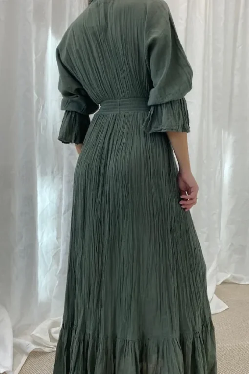 Eleni Dress Khaki