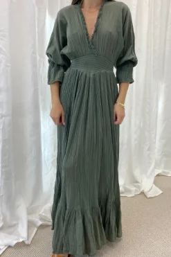 Eleni Dress Khaki
