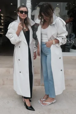 Elysian Trench Coat Alabaster