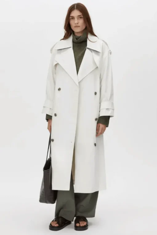 Elysian Trench Coat Alabaster