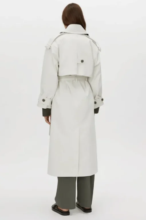 Elysian Trench Coat Alabaster