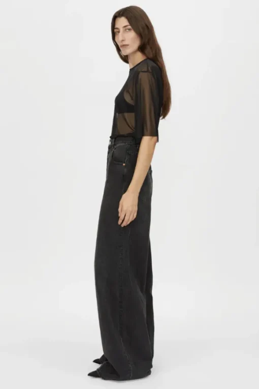 Enigma Sheer Top Black