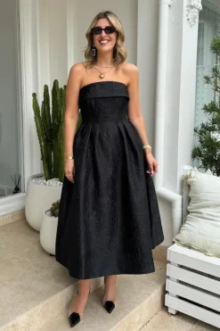 Esther Midi Dress Black