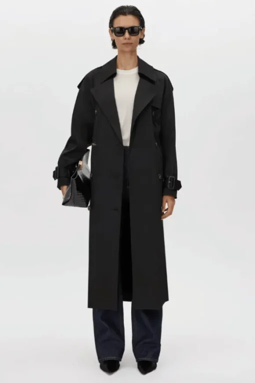 Evans Trench Coat Black