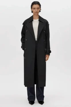 Evans Trench Coat Black