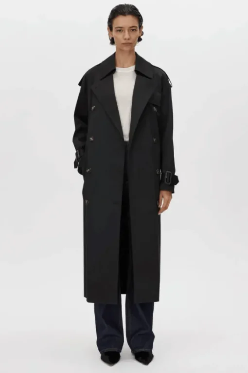 Evans Trench Coat Black