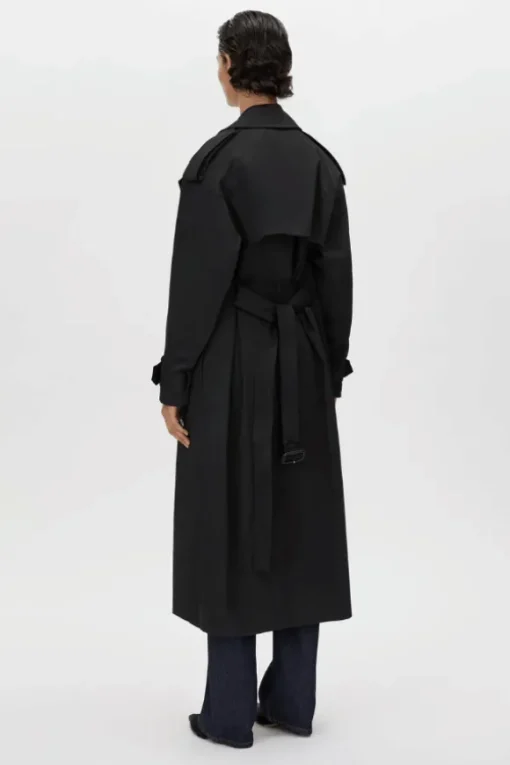 Evans Trench Coat Black