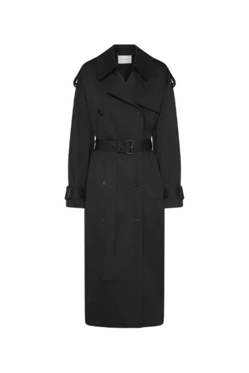 Evans Trench Coat Black