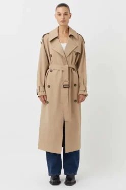 Evans Trench Coat Sand